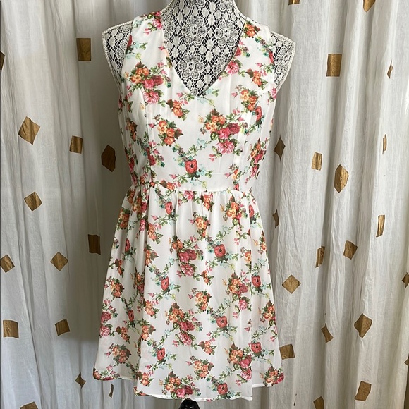 Love Tree Orange Halter Mini Sundress - Picture 3 of 7